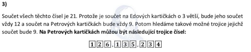 Přijímací test z matematiky na střední školy pro osmileté obory - ostrý 2020- řešení úlohy 3