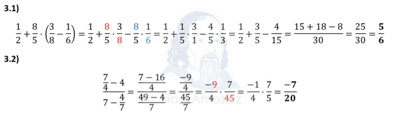 Přijímací test z matematiky na střední školy - náhradní termín - řešení úlohy 3