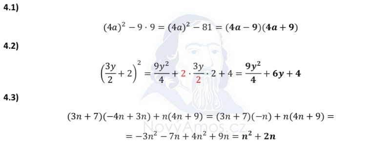 Přijímací test z matematiky na střední školy - náhradní termín - řešení úlohy 4