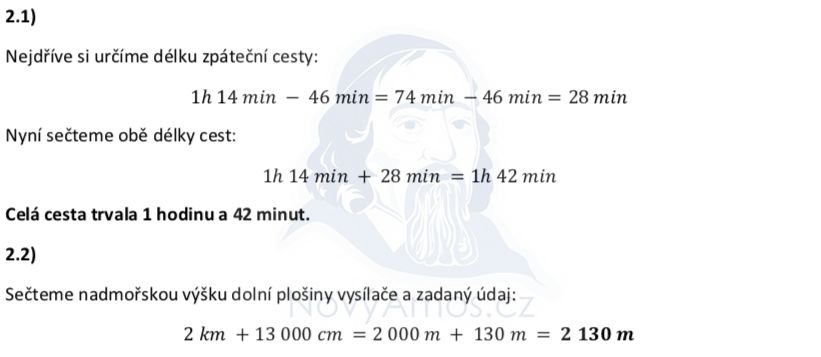 Přijímací test z matematiky na střední školy pro osmileté obory 2020 - náhradní termín - řešení úlohy 2