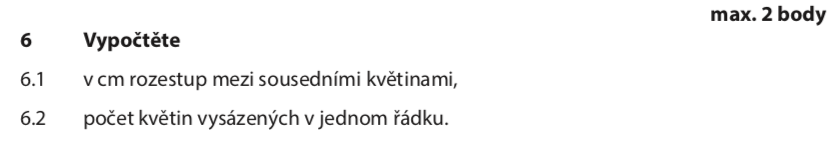 Přijímací test z matematiky na střední školy - náhradní termín - zadání úlohy 6
