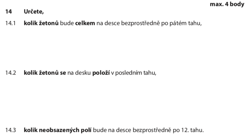 Přijímací test z matematiky na střední školy pro osmileté obory 2020 - náhradní termín - zadání úlohy 14