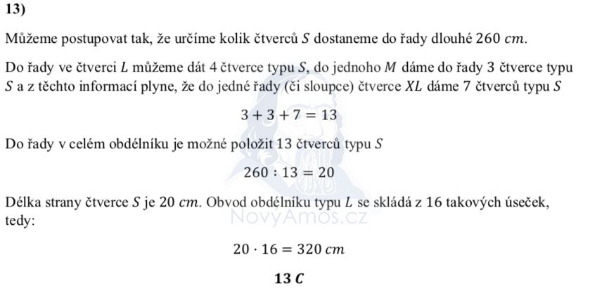 Přijímací test z matematiky pro šestileté obory - ostrý 2022- 2. termín- řešení úlohy 13