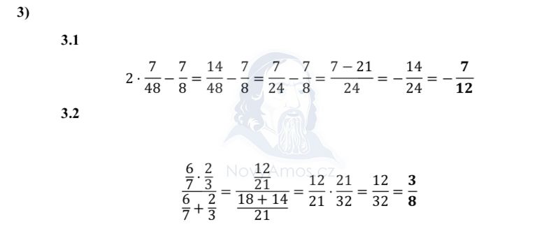 Přijímací test z matematiky pro šestileté obory - ostrý 2022- 2. termín- řešení úlohy 3