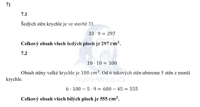 Přijímací test z matematiky pro šestileté obory - ostrý 2022- 2. termín- řešení úlohy 7