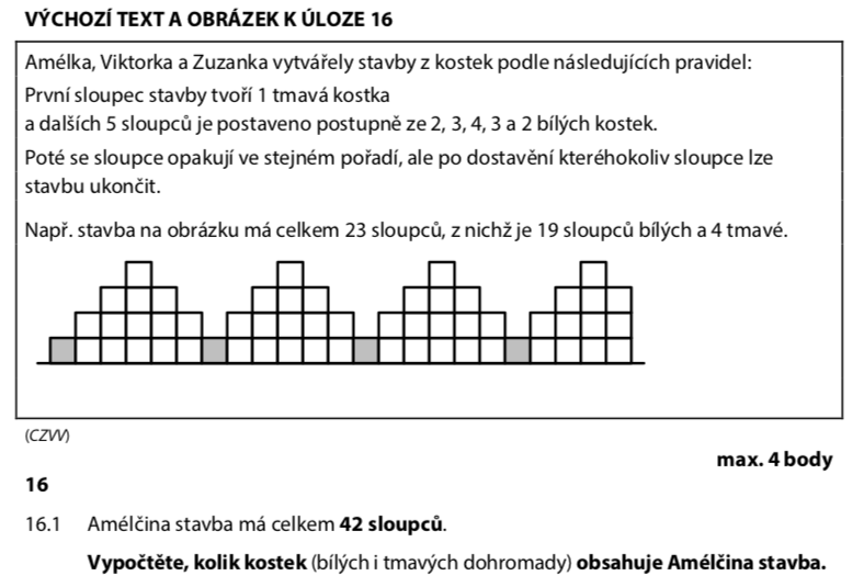 Přijímací test z matematiky na střední školy pro šesileté obory - ostrý 2022-2. termín - zadání úlohy 16